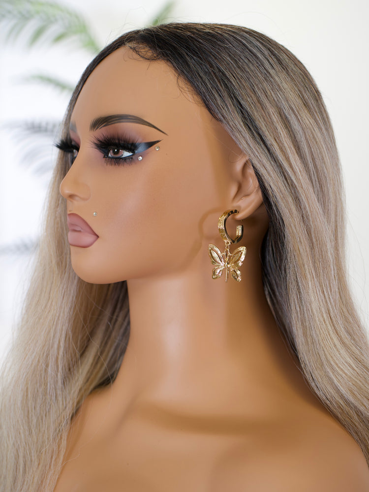 Golden Wings Hoop Earrings JW205