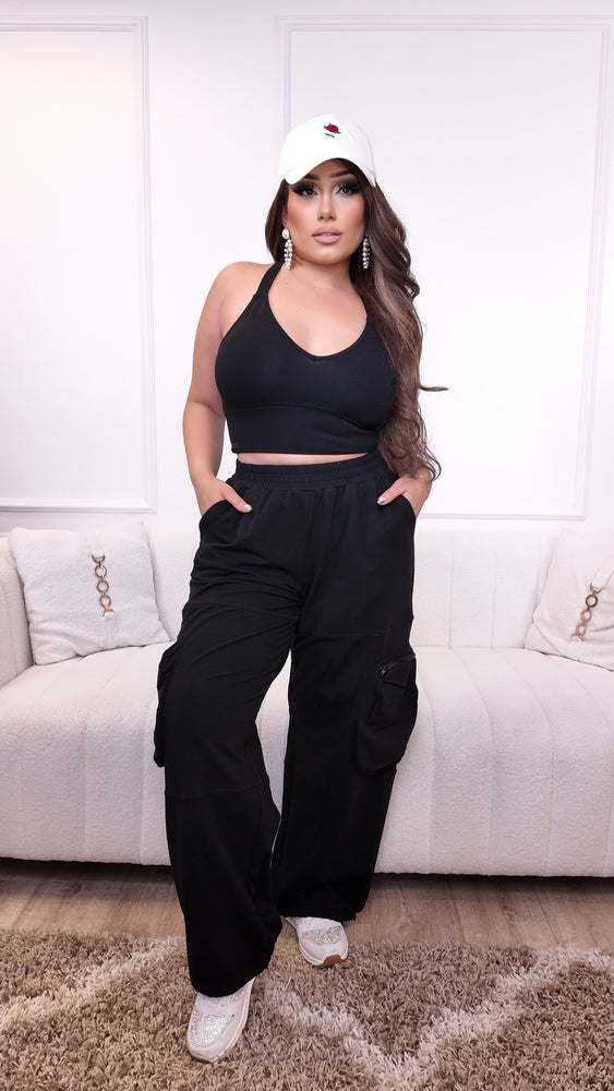 Lounging Cute Set (Black) CL648