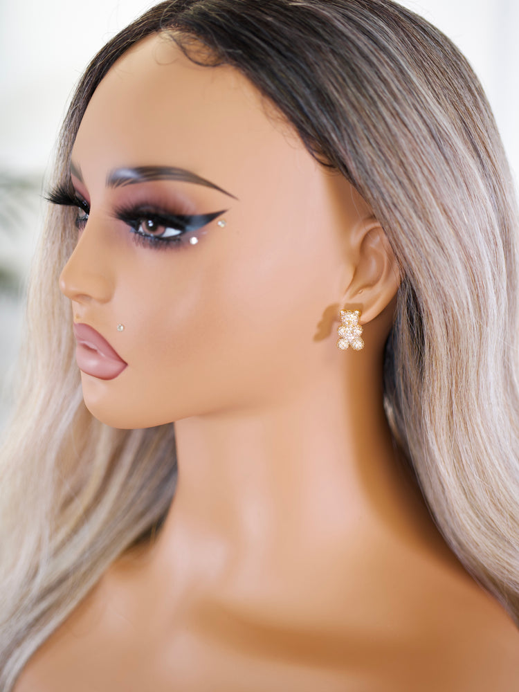 Golden Bear Sparkle Studs JW307