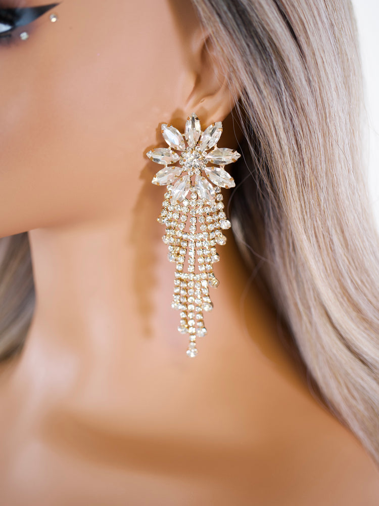 Gold Aurora Cascade Earrings JW305