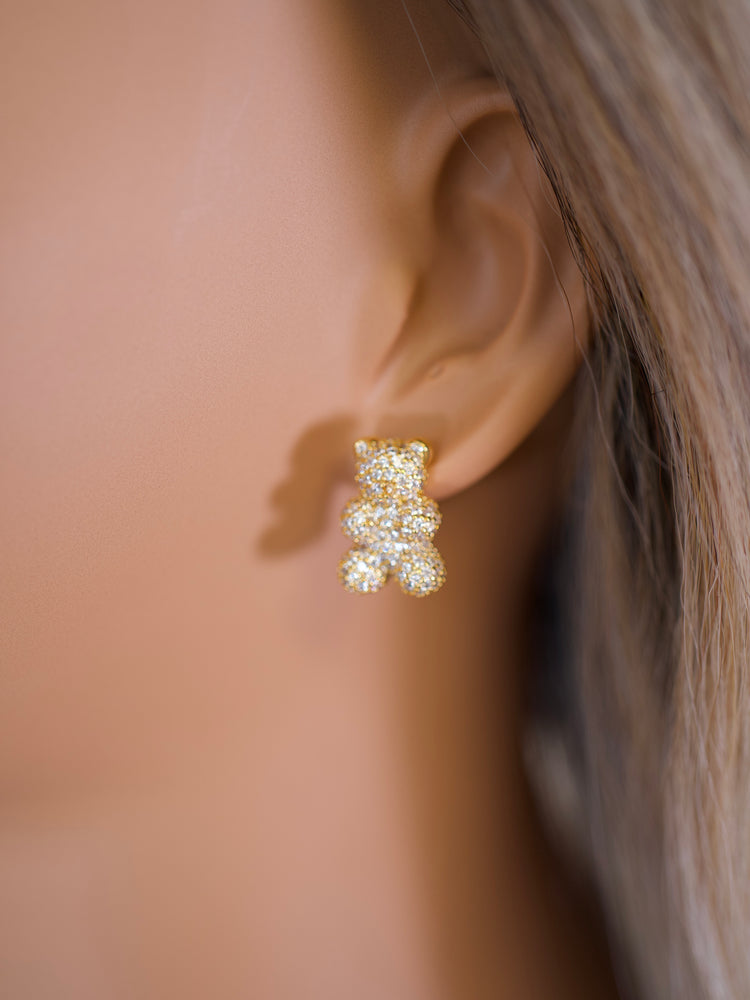 Golden Bear Sparkle Studs JW307