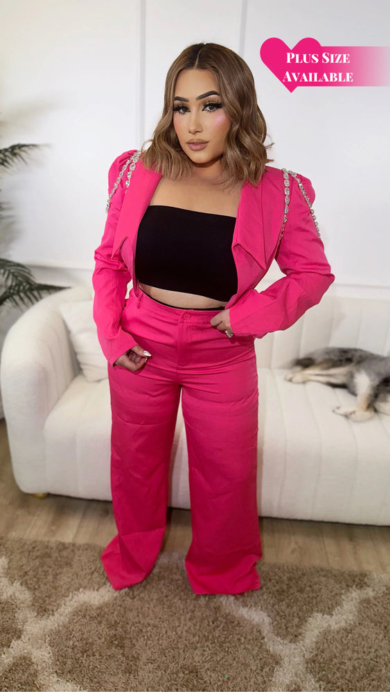 Dream On Pink Crystal Set (Plus Size) CL301