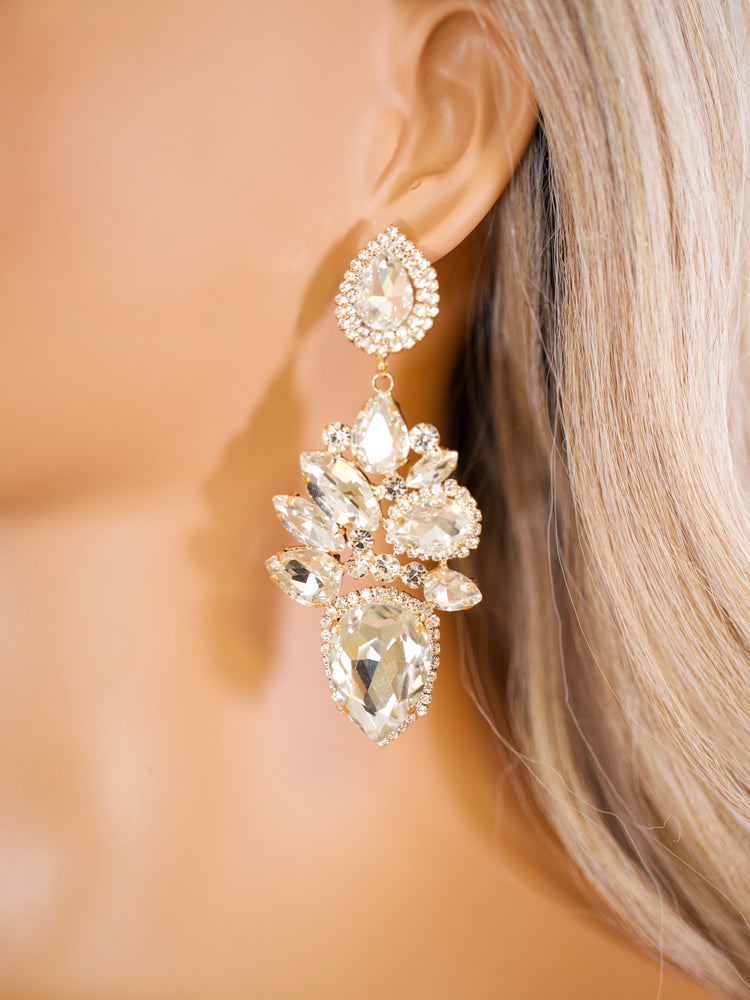 Crystal Majesty Drop Earrings JW225