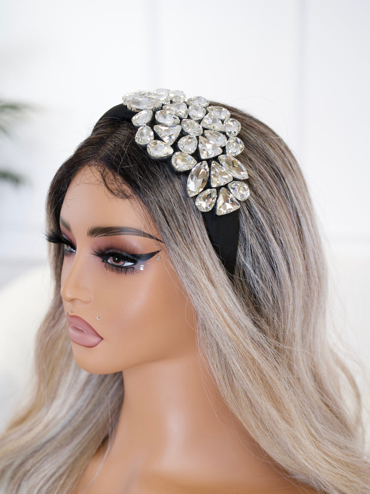 Black Bling Headband BB720