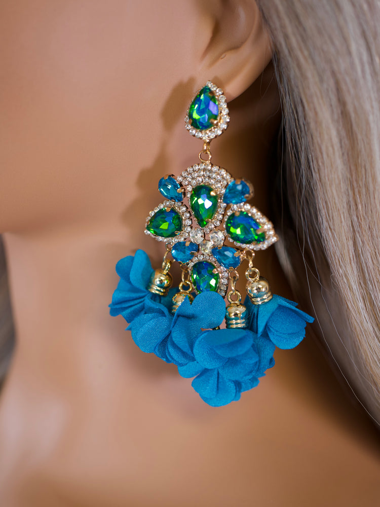Ocean Bloom Statement Earrings JW175