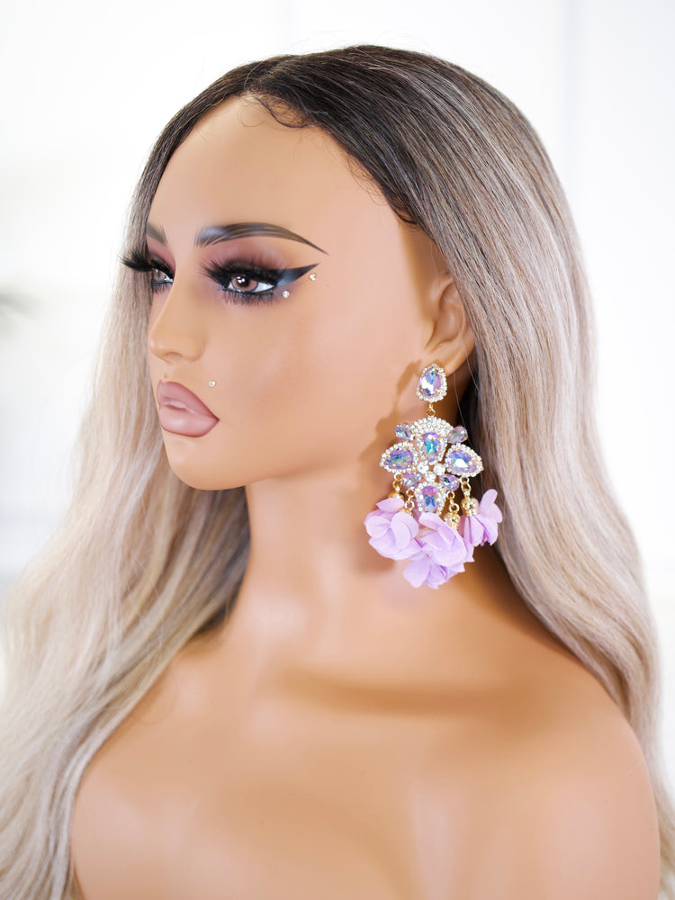 Lavender Chandelier Earrings 
JW171