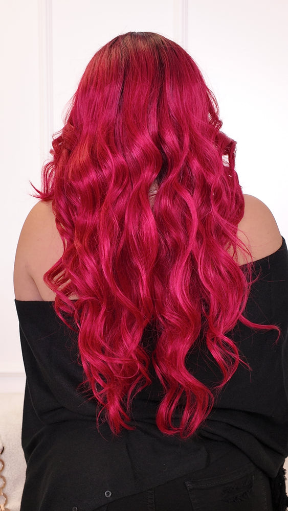 Ashley Lace Front Wig (Hot Pink) *