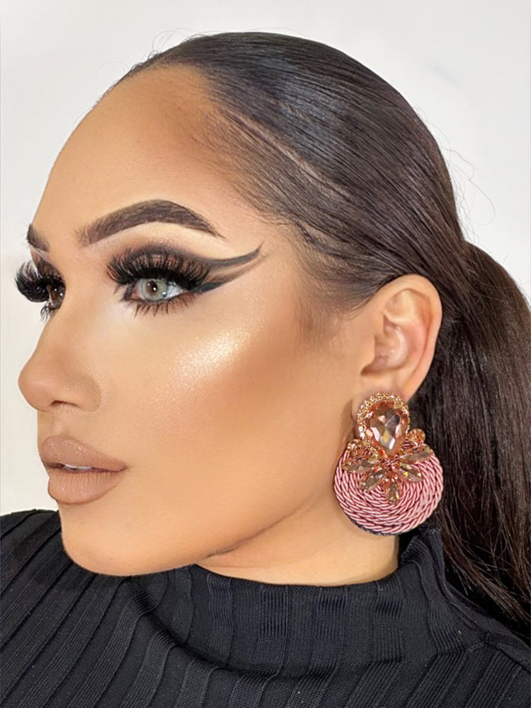 Crystal Mauve Earrings JW16