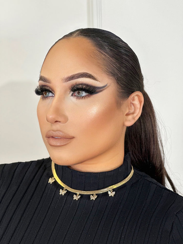 Sparkly Butterfly Choker JW49