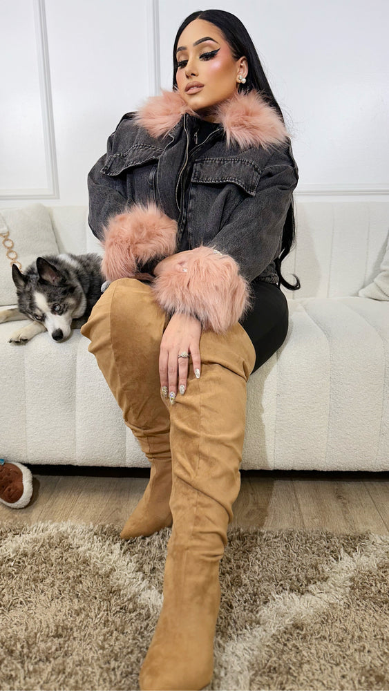 Hometown Glory Faux Fur Jacket CL392