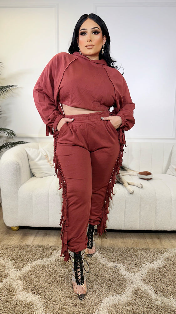 Rust Fringe Set CL403