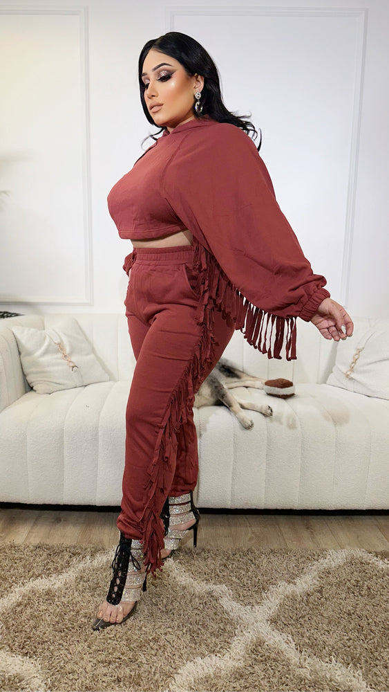 Rust Fringe Set CL403