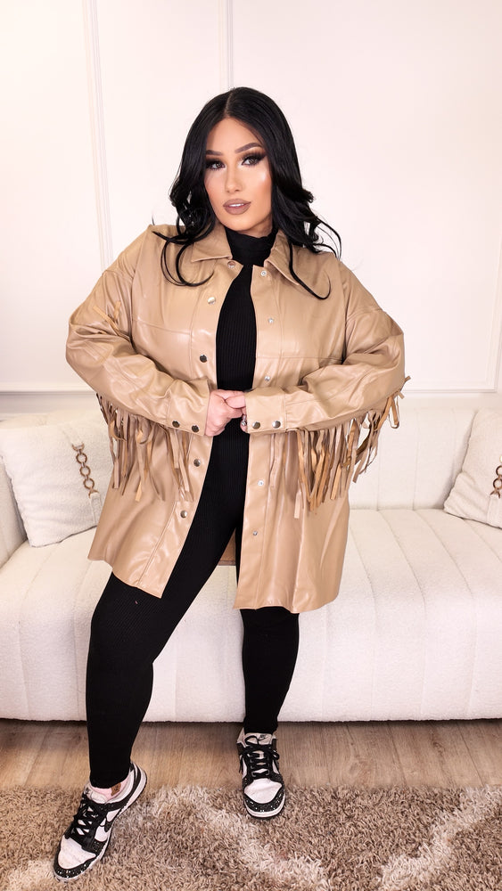 Blow You Away Fringe Jacket CL368