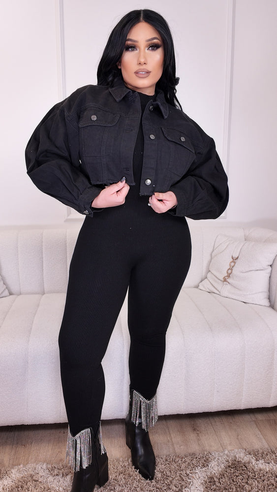 Sospechosa Distressed Crop Jacket CL160