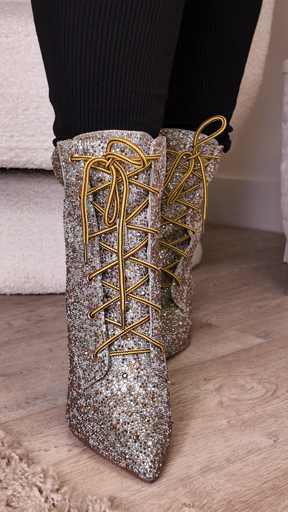 She's a Baddie Crystal Boots SH29