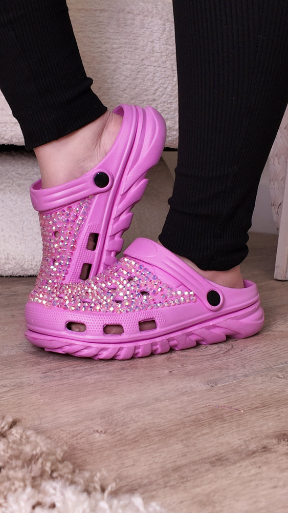 Pink Crystal Shoes SH39