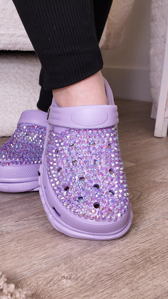 Lilac Crystal Shoes SH46