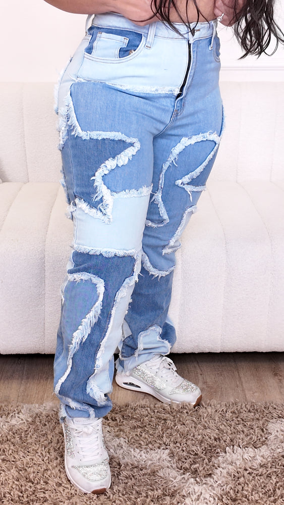 Starred Crossed Jeans CL243