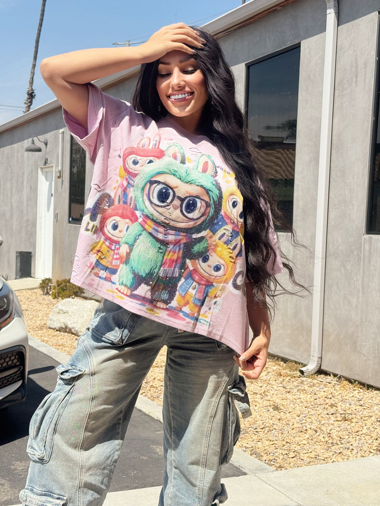 Rhinestone Lafufu Top CL1103