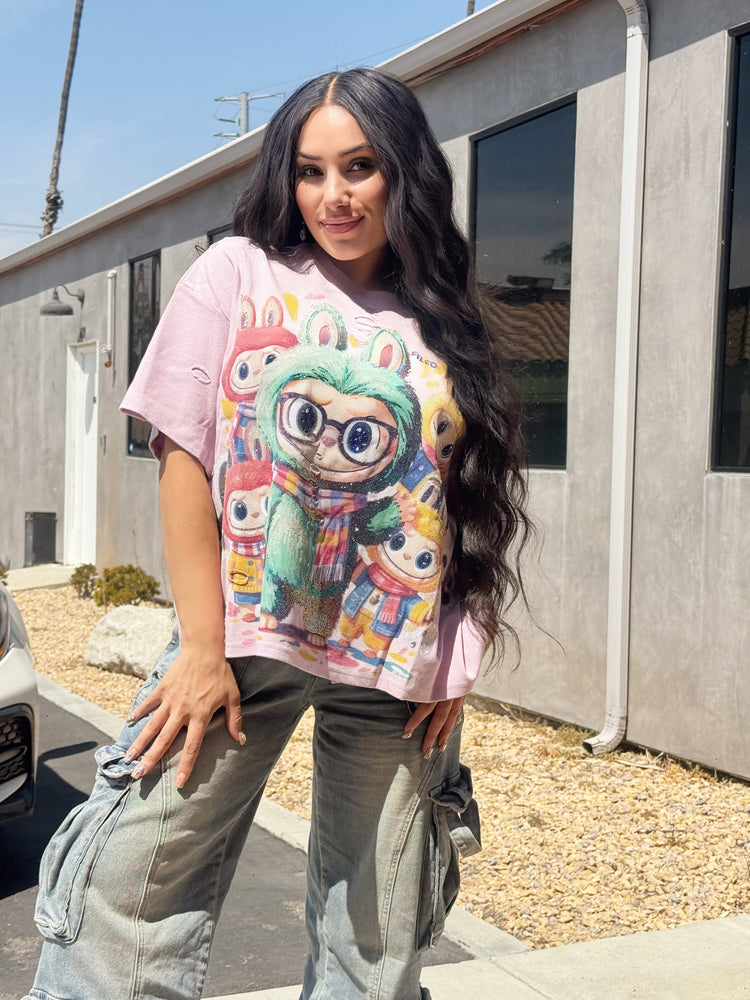 Rhinestone Lafufu Top CL1103