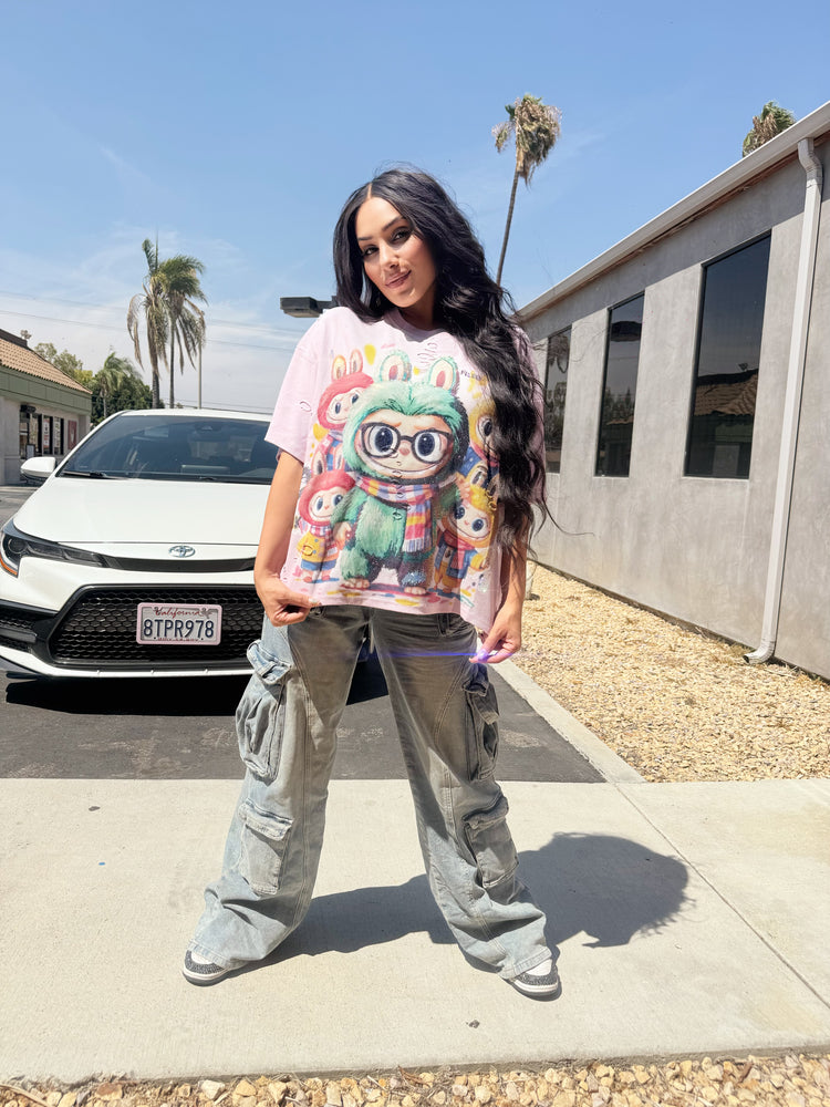 Rhinestone Lafufu Top CL1103