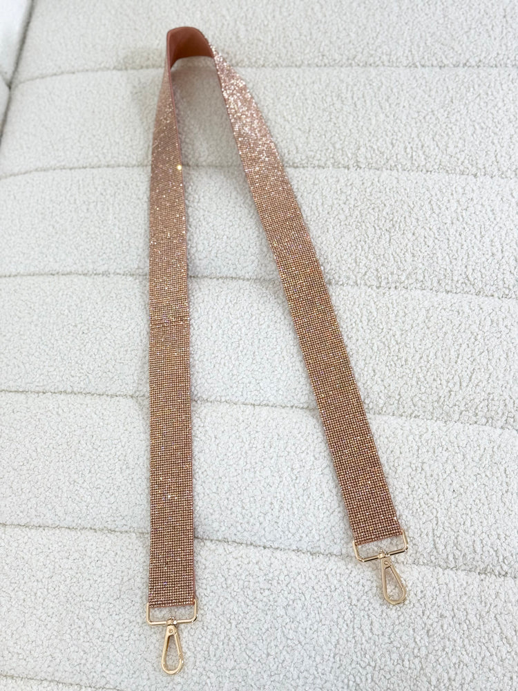 Rose Gold Crystal Purse Strap JW39