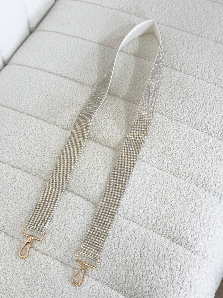 Silver Crystal Handbag Strap JW56