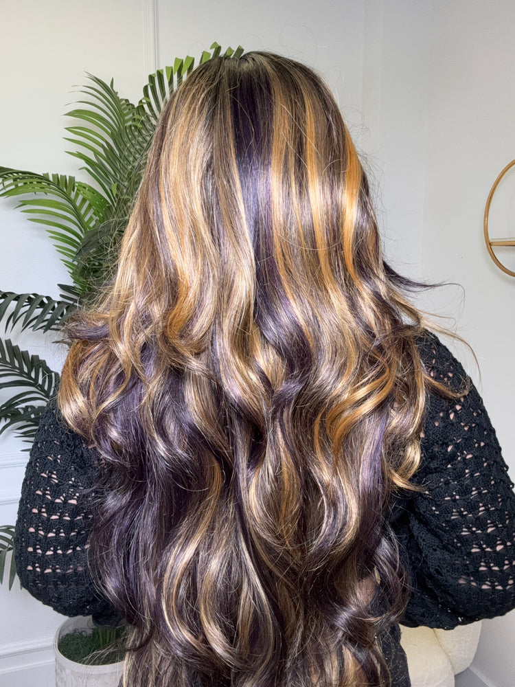 Hammer Lace Front Wig * (hints of purple)