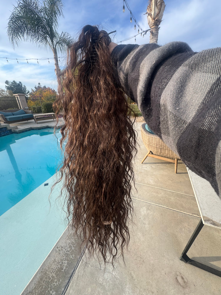 Dark Brown Claw Clip Ponytail (Pre-order ships after Jan 3)