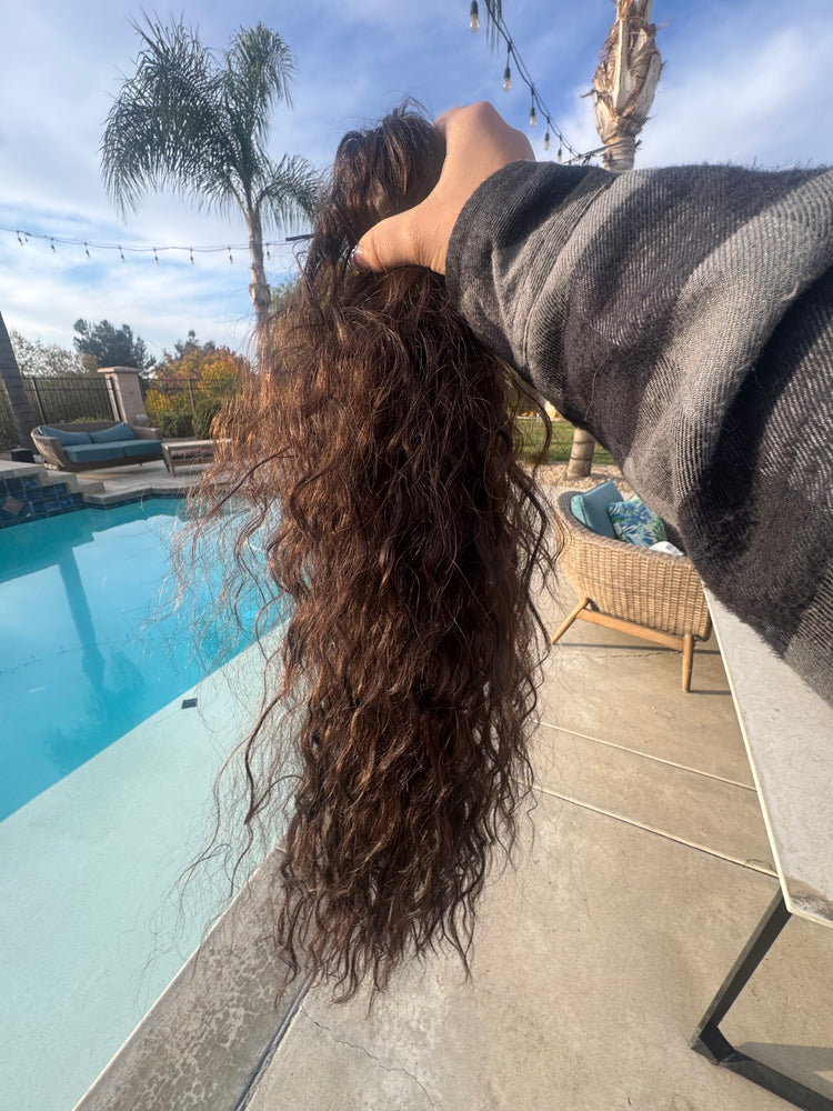 Dark Brown Claw Clip Ponytail (Pre-order ships after Jan 3)