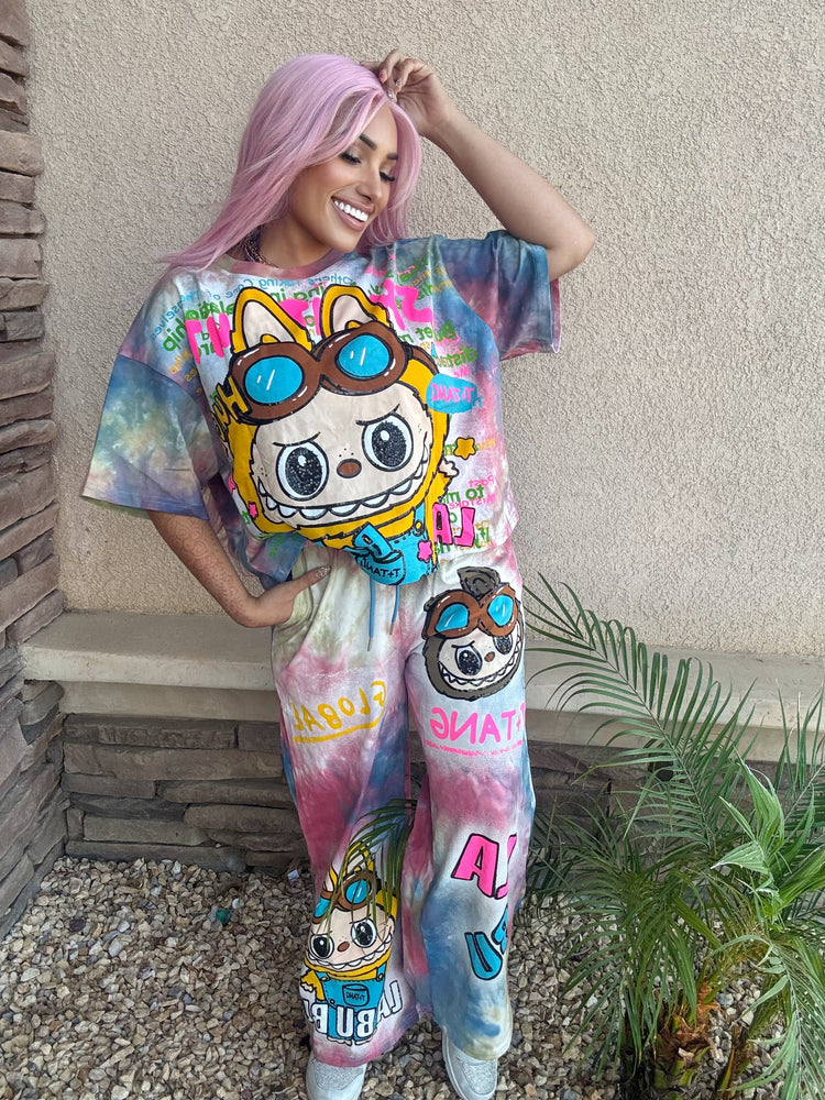 Lafufu Sequins Set Pink