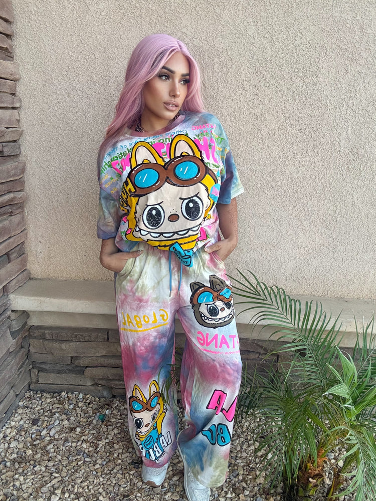 Lafufu Sequins Set Pink