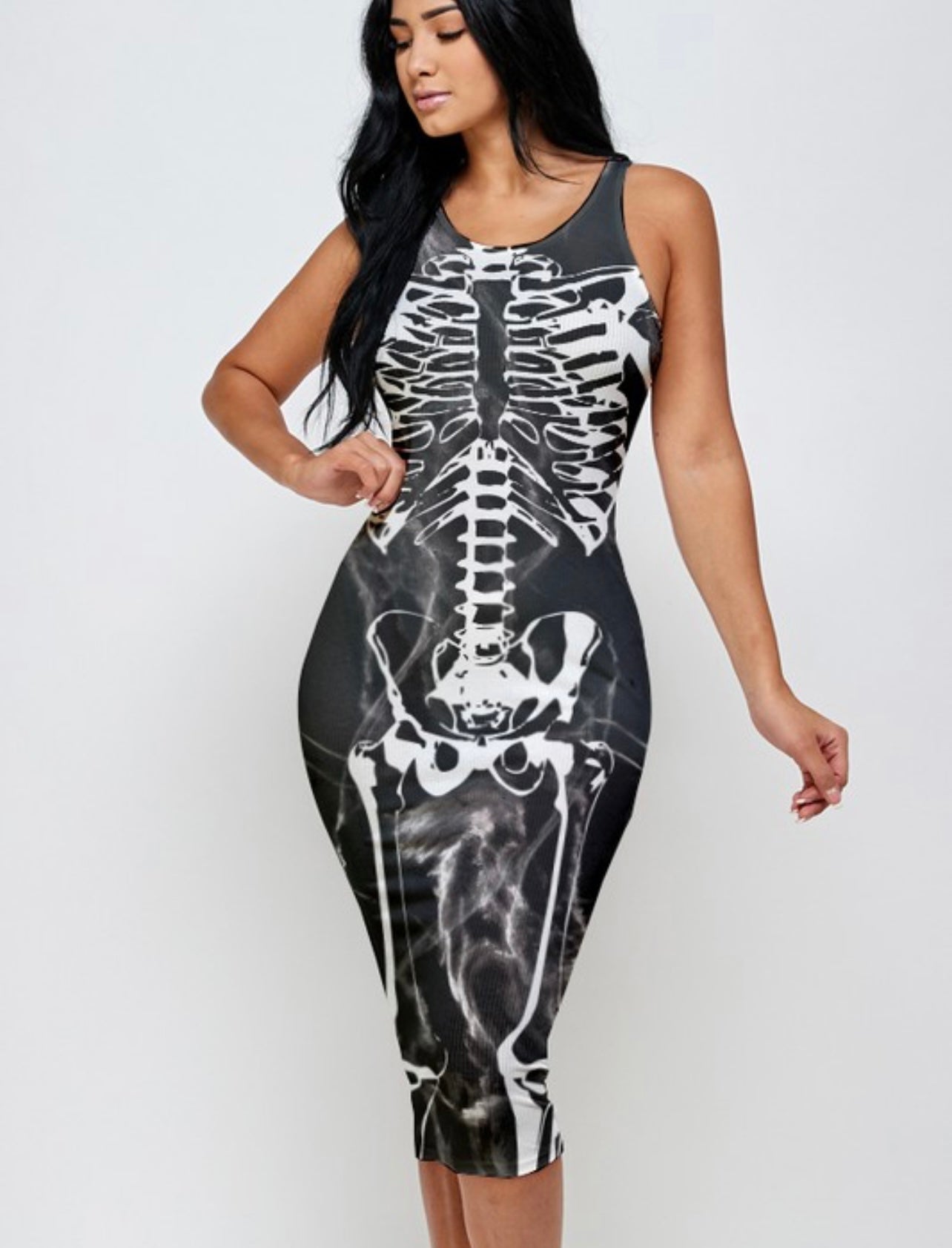 Skeleton Tank Top Dress – Angelix Beauty