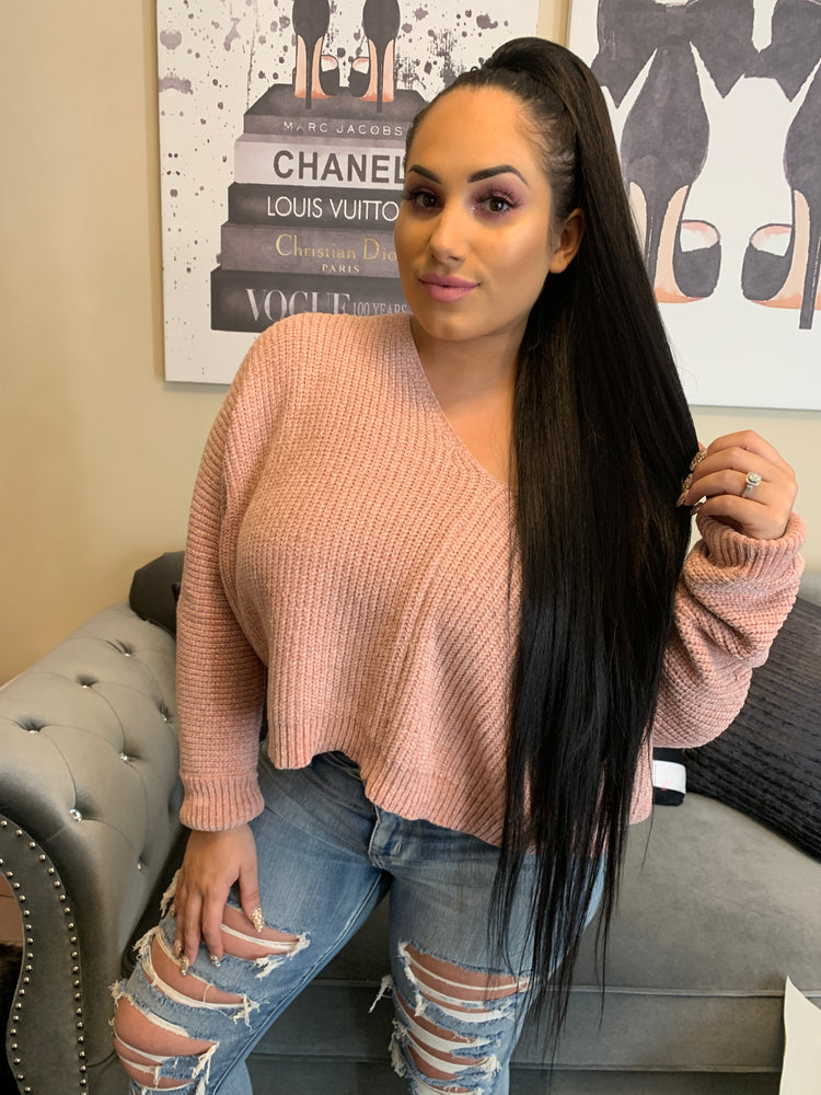 Ponytail Straight Super Long Soft Black/Dark Brown PT10