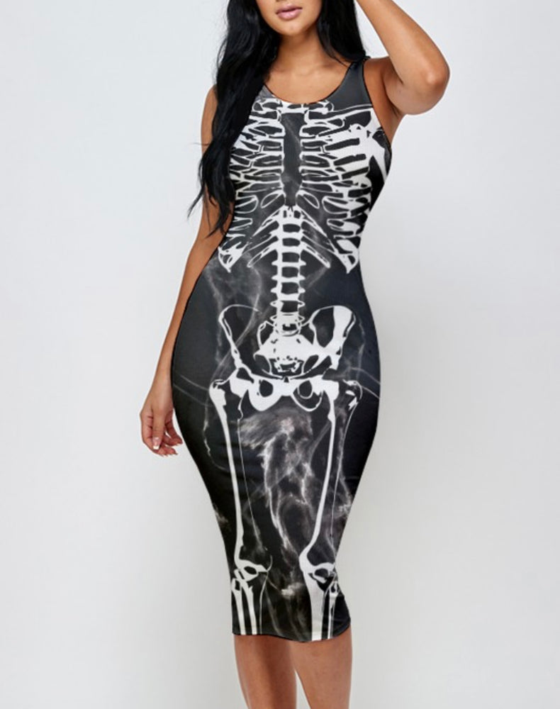 Skeleton Tank Top Dress