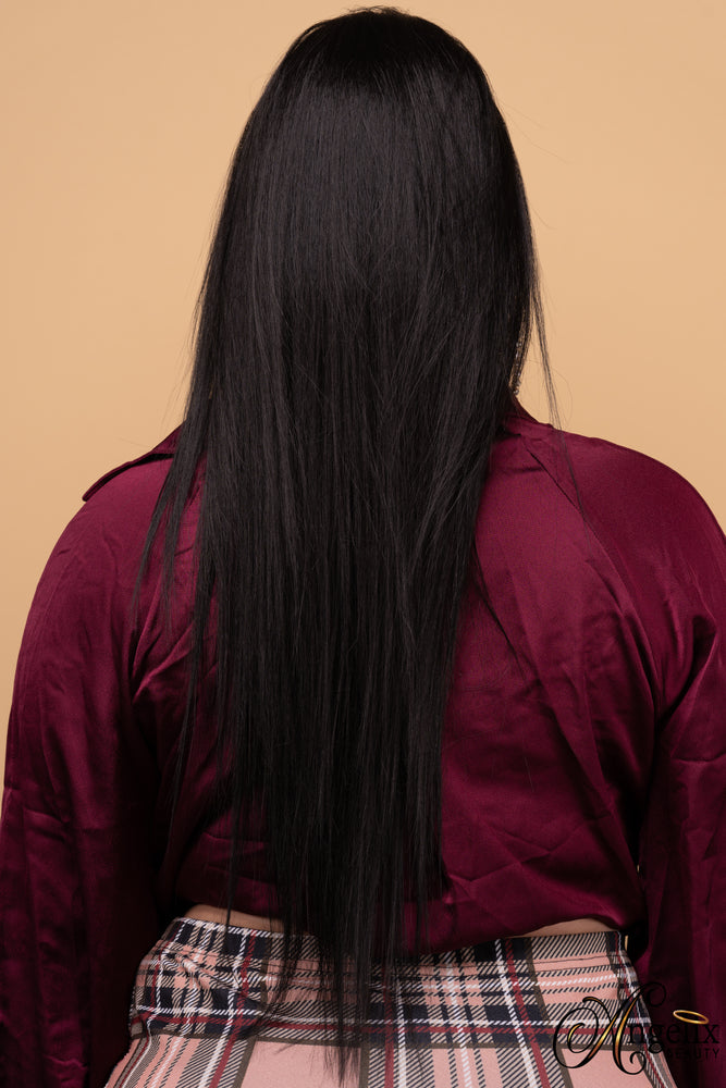 Long Soft Black Ponytail PT192