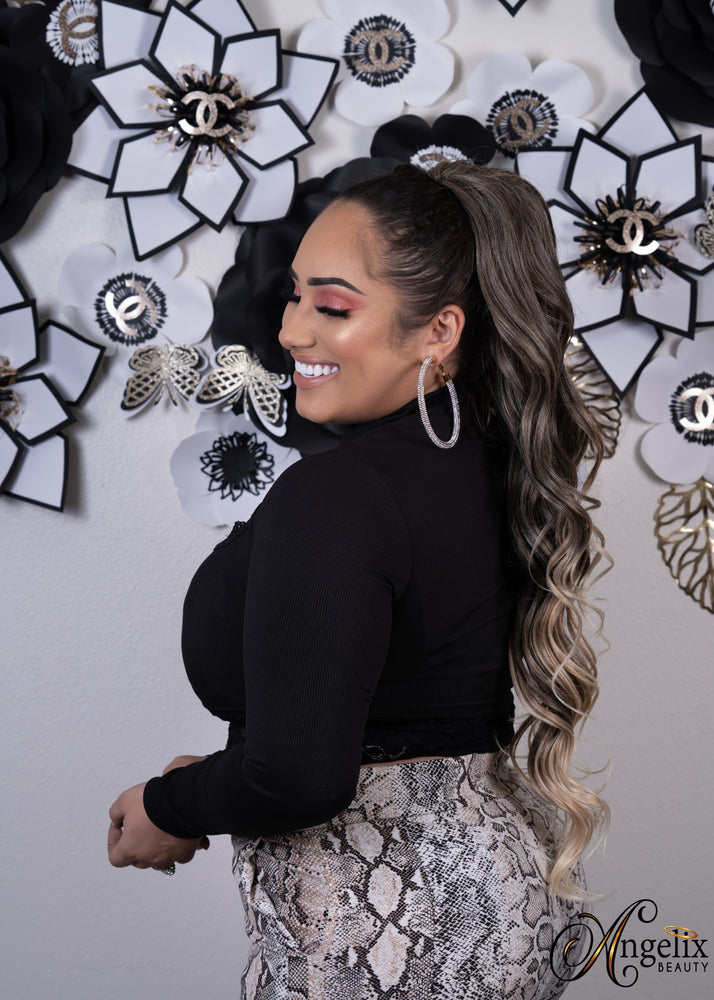 Ombre Blonde Ponytail PT151