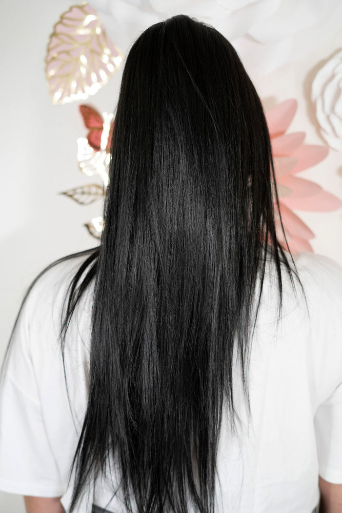 Long Straight Black Ponytail PT139