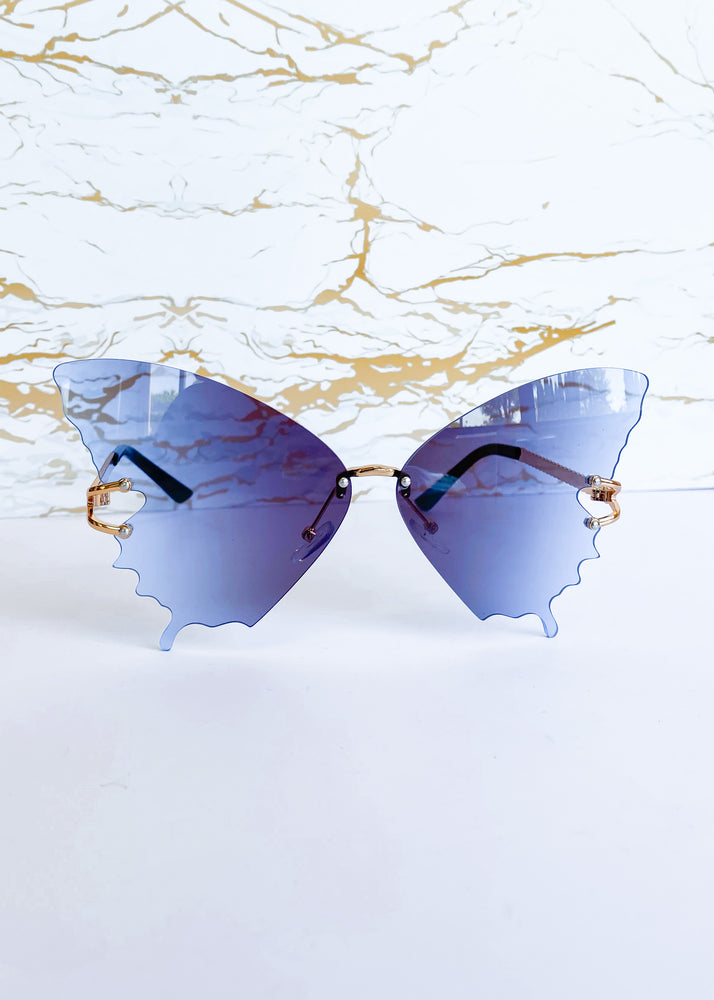 SG31 Blue Butterfly Sunglasses