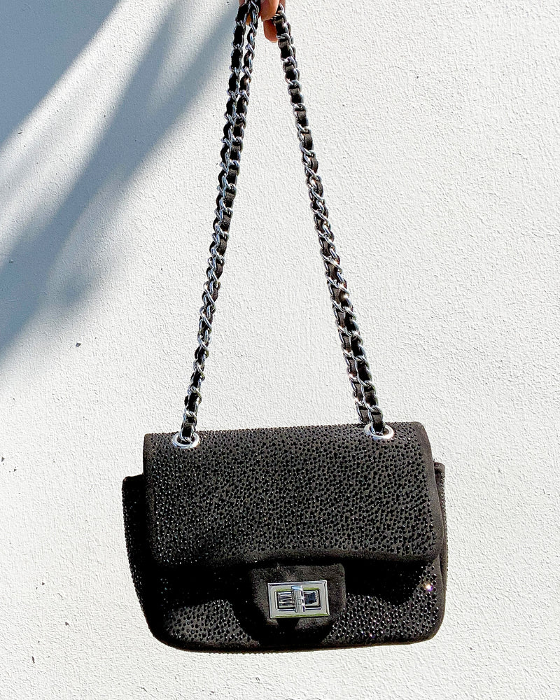 Crystal Black Purse