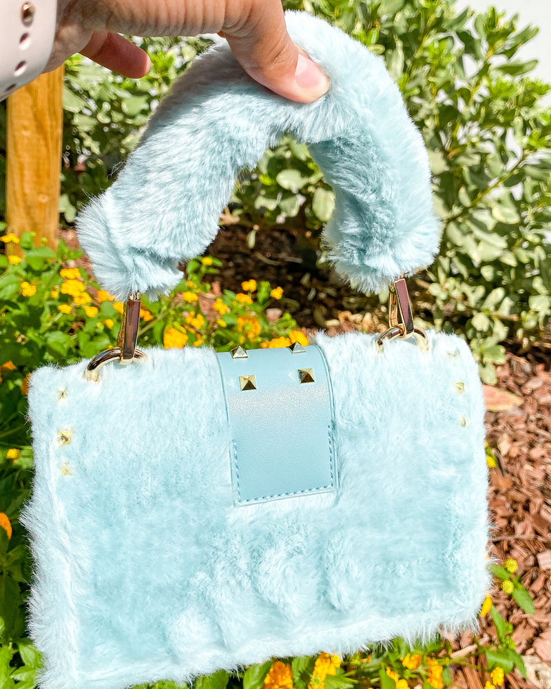 Mint Faux Fur Bag PS12